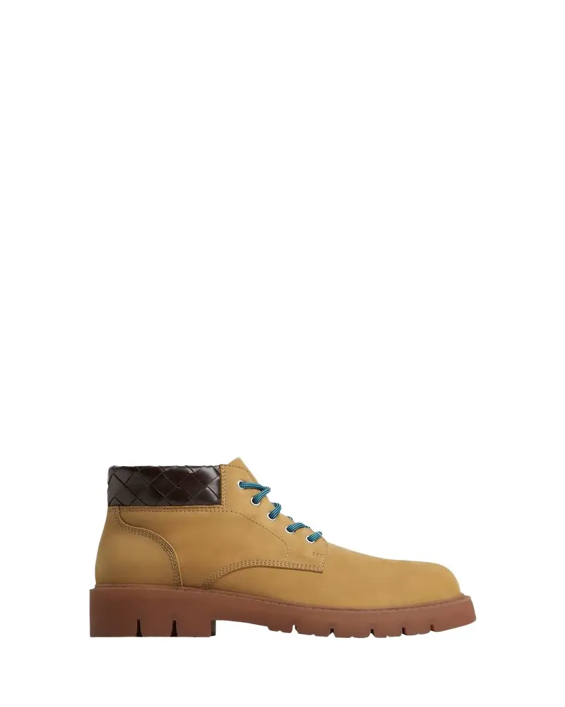 Bottega Veneta Men's Haddock Nubuck Leather Ankle Boots