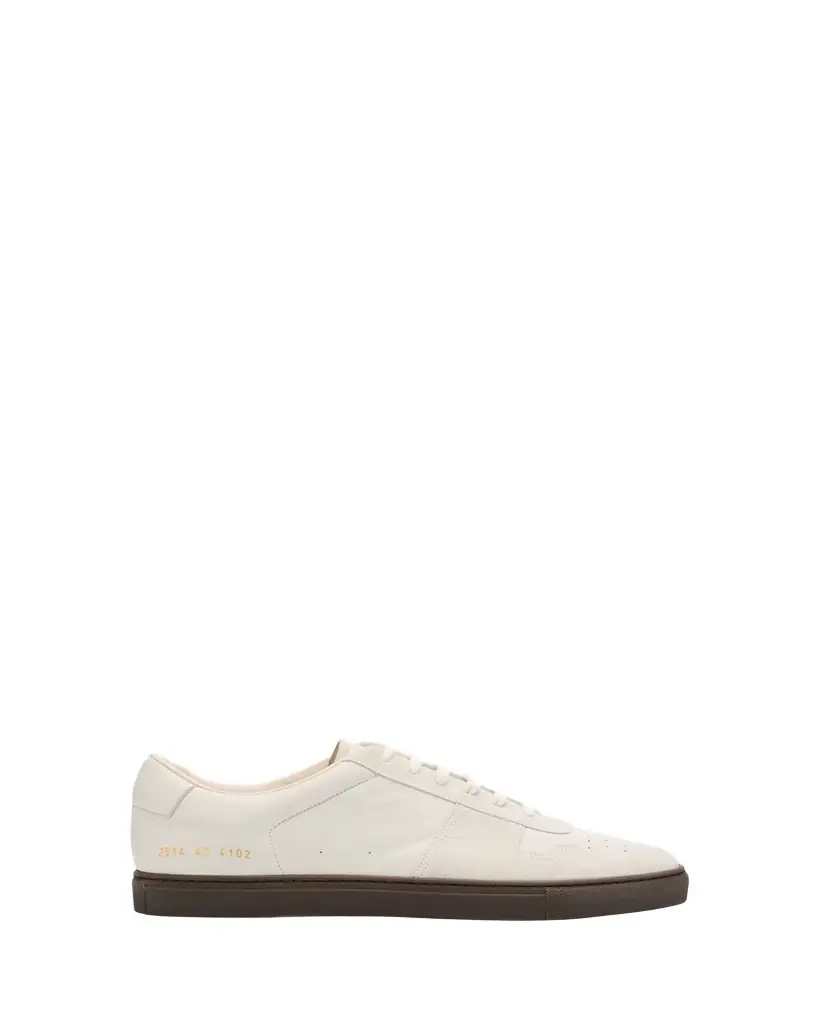 Common Projects Men's Bball Duo Slim Leather Low-Top Sneakers