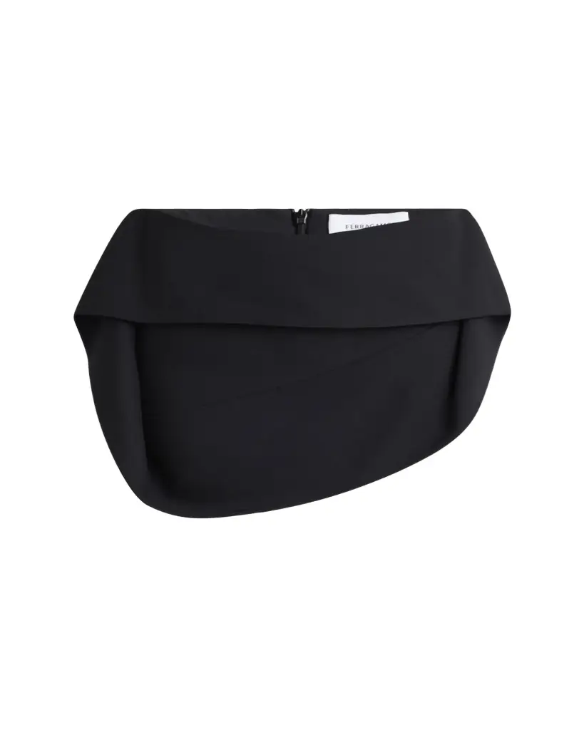 Ferragamo Wool Faille Micro Skirt