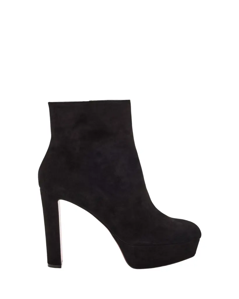 Christian Louboutin 55mm Loo Suede Ankle Booties