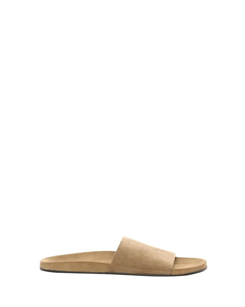 THE ROW Men's Hugh Suede Slide Sandals