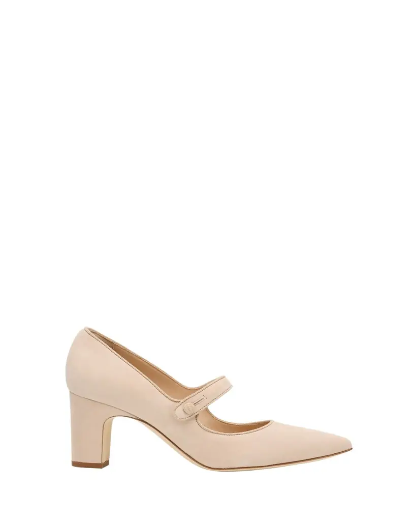 Manolo Blahnik Campariba Kid Suede Pumps