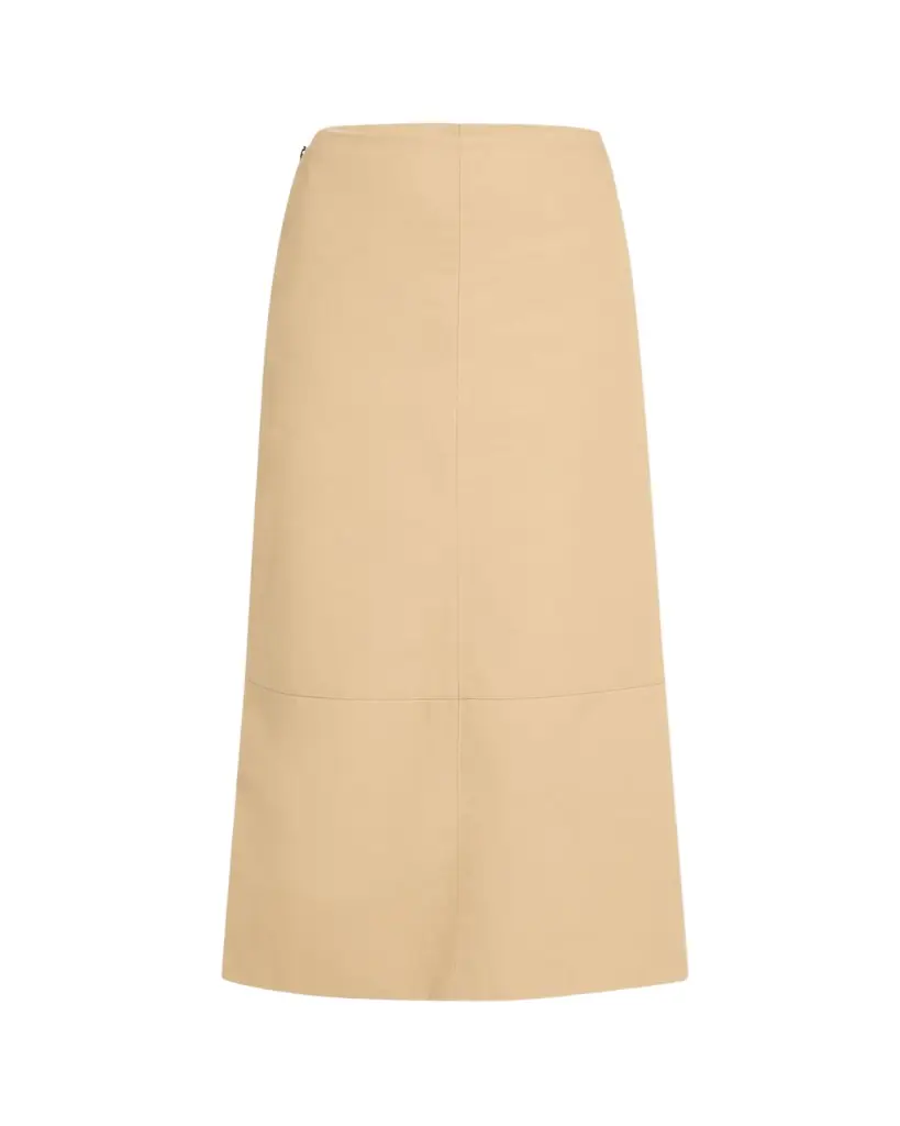 Brandon Maxwell Avery Side-Zip Midi Skirt