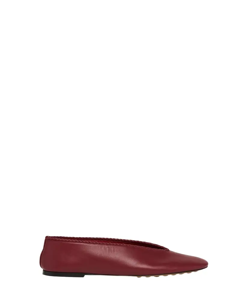 Bottega Veneta Lagoon Nappa Leather Ballerina Flats