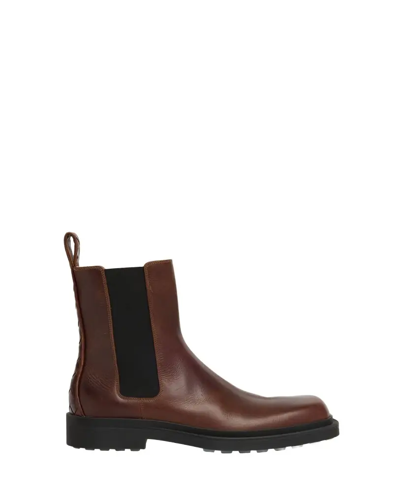 Bottega Veneta Men's Ben Smooth & Intrecciato Leather Chelsea Boots