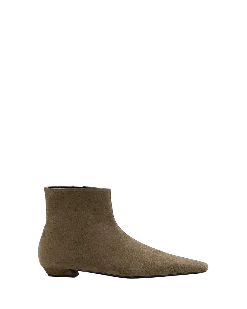 Proenza Schouler Trap Suede Zip Booties
