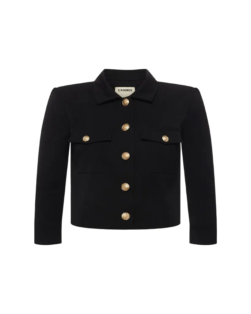 L'Agence Kumi Cropped Fitted Jacket
