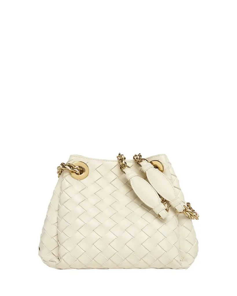 Bottega Veneta Small Parachute Leather Shoulder Bag
