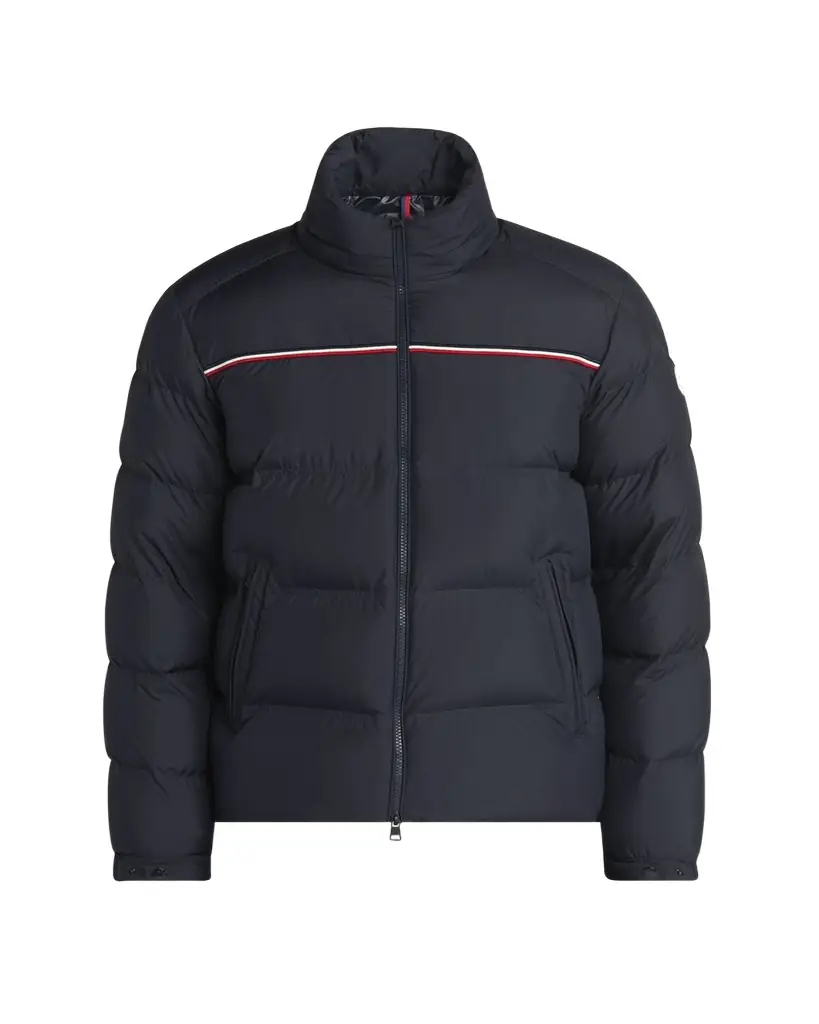 Moncler Men's Bouvaque Tricolor-Trim Down Jacket