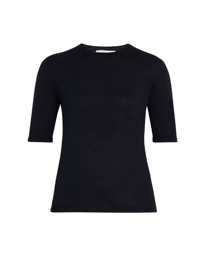 Gabriela Hearst Brunner Short-Sleeve Cashmere-Silk T-Shirt