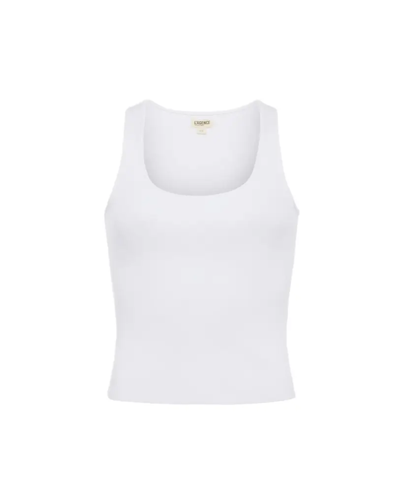 L'Agence Adira Scoop-Neck Tank Top