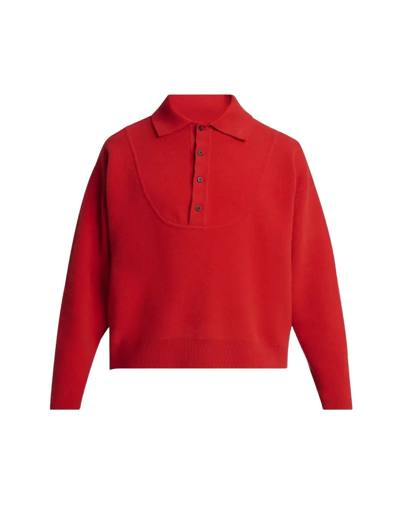 Jacquemus Men's Doppio Wool and Nylon Cardigan