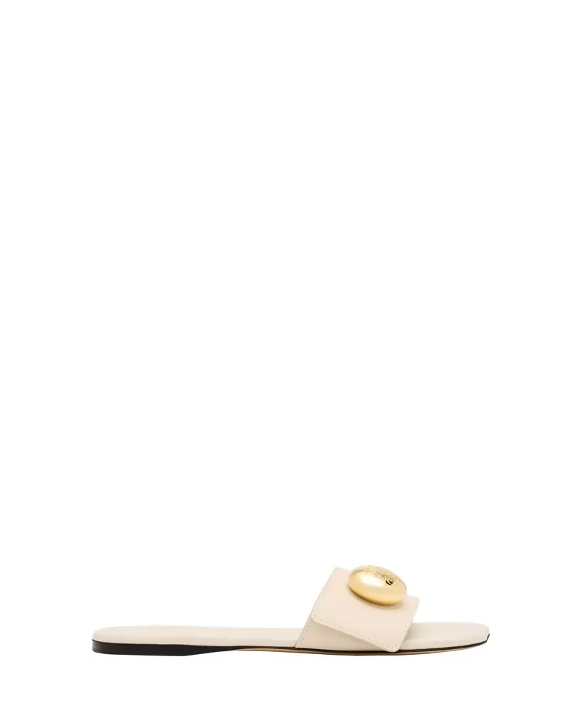 Loewe Pebble Leather Slide Sandals