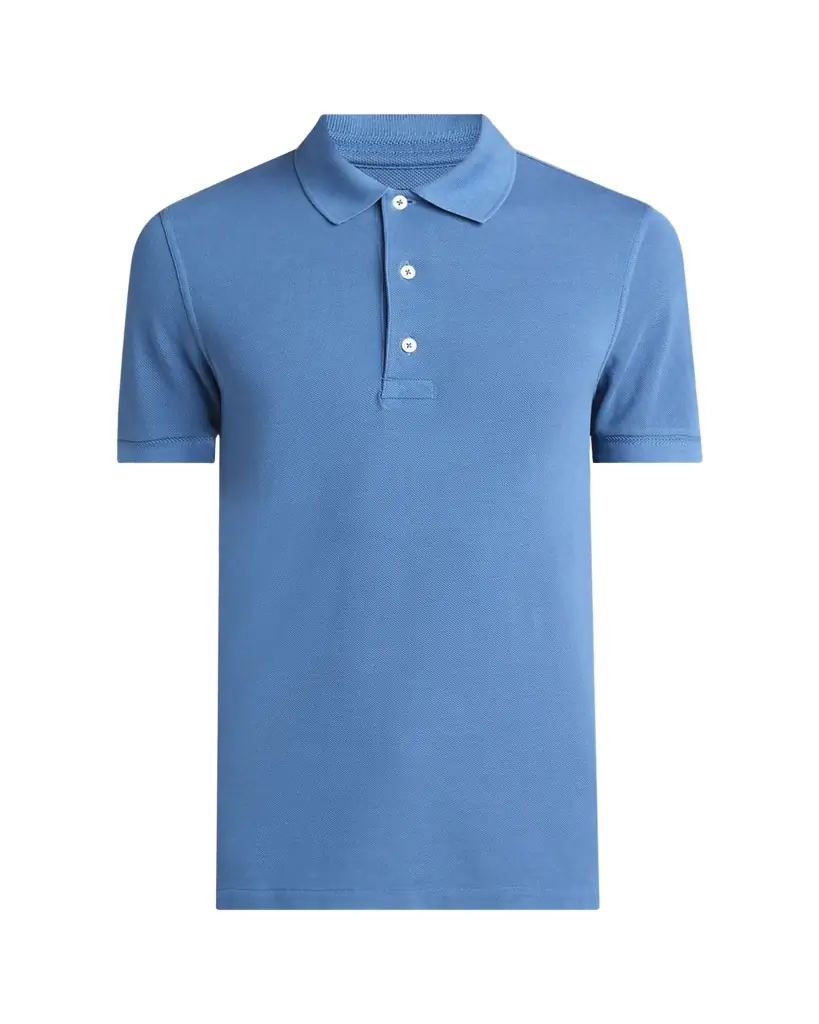 TOM FORD Men's Lyocell Pique Polo Shirt