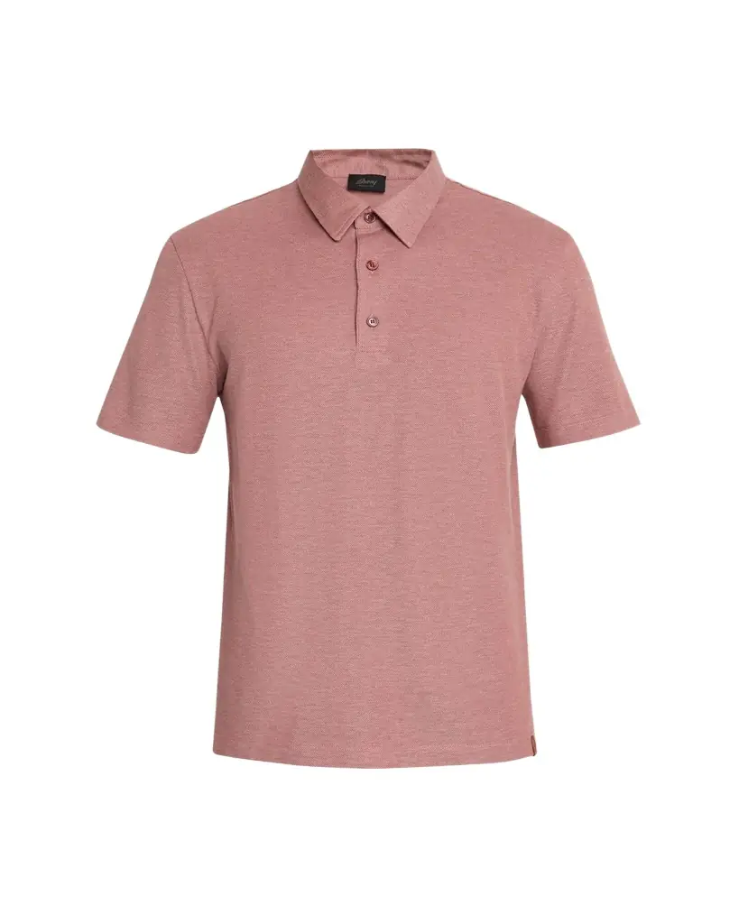 Brioni Men's Jersey Pique Polo Shirt