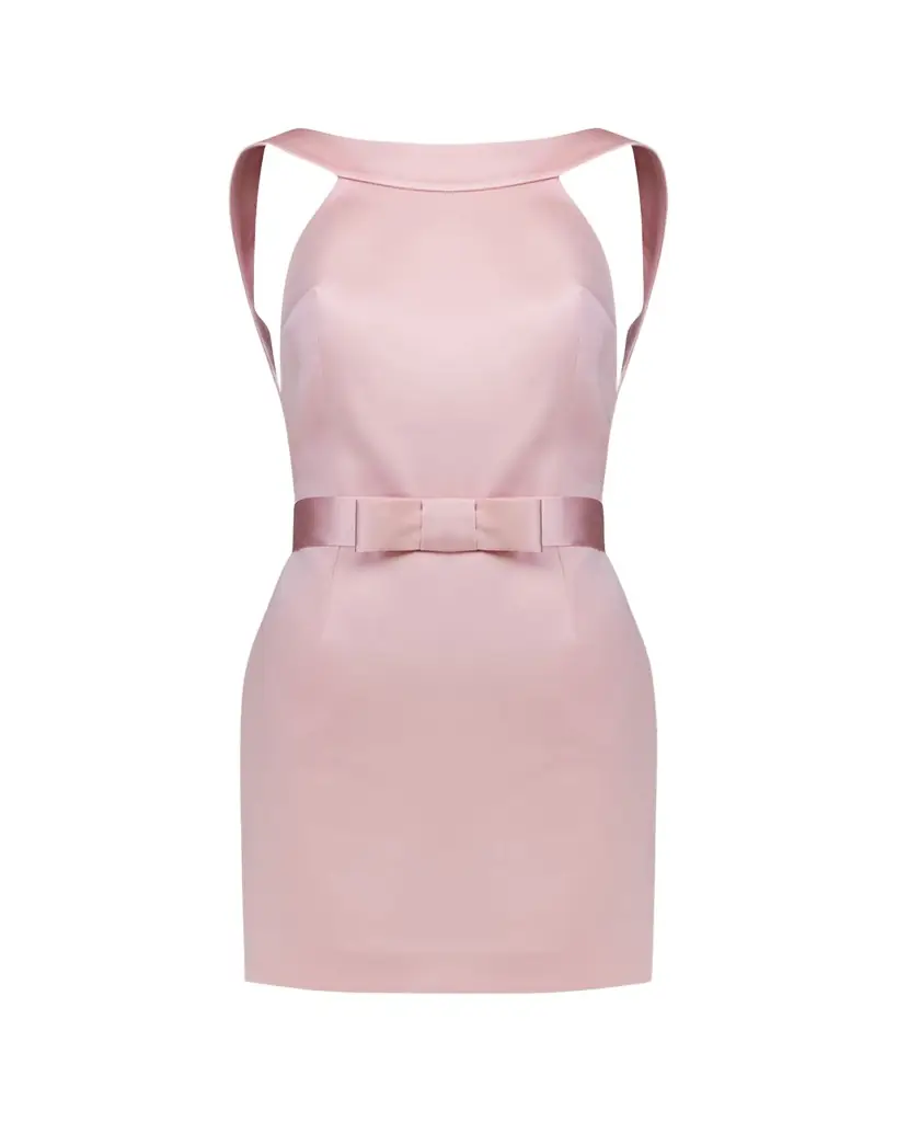 The New Arrivals by Ilkyaz Ozel Delphine Satin Mini Dress