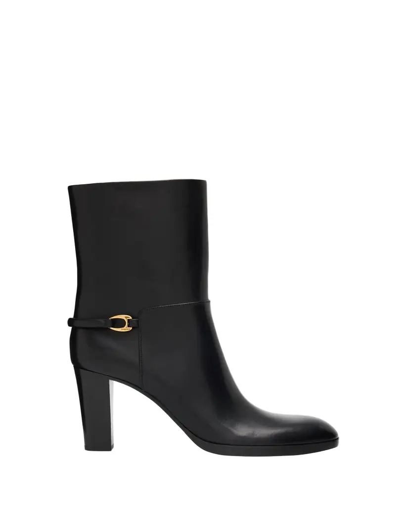 Saint Laurent Sulpice Smooth Leather Booties