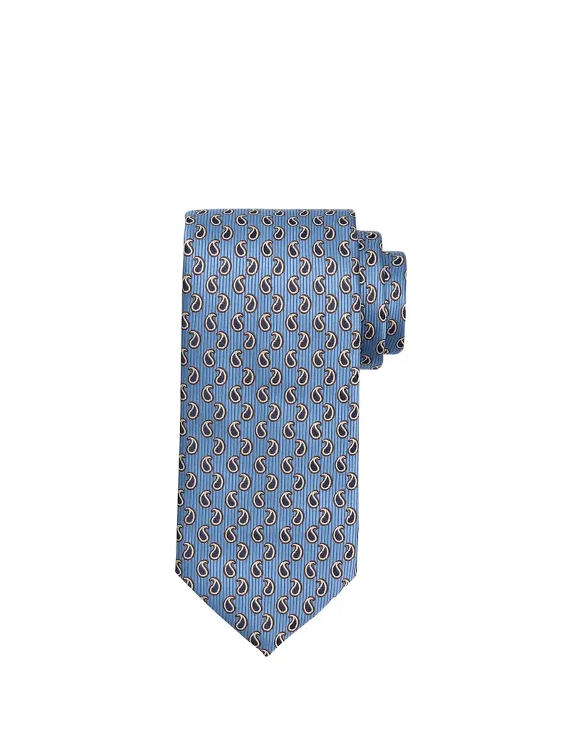 Brioni Men's Micro-Paisley Jacquard Silk Tie
