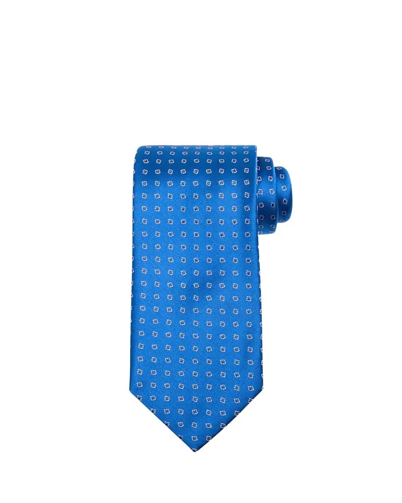 Charvet Men's Micro-Geometric Jacquard Silk Tie - Women's Accessories