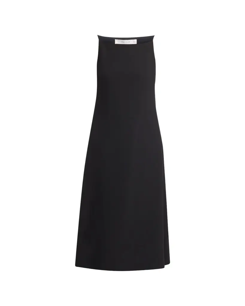 THE ROW Seraphina High-Neck Sleeveless Midi Dress
