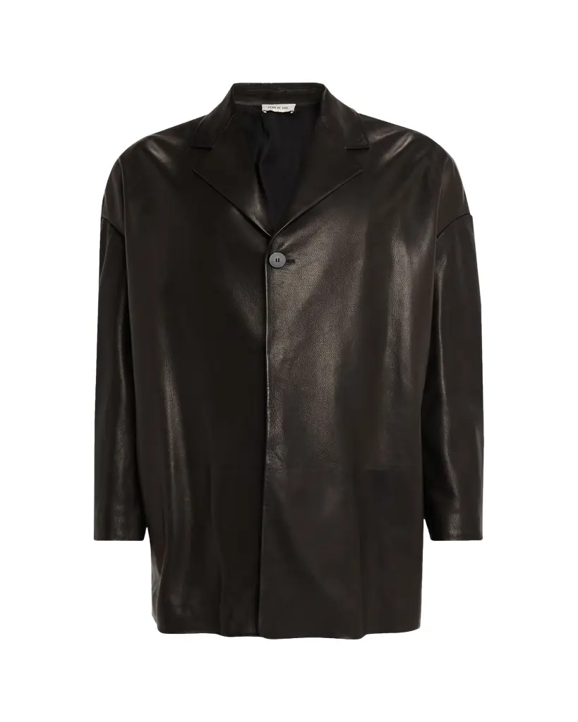 Fear of God Men's Oversized Single-Breasted Leather Blazer