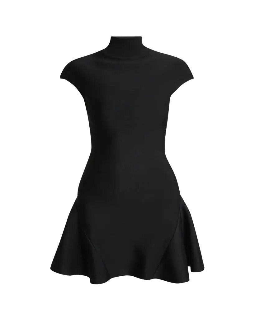Givenchy Cap-Sleeve Fit-And-Flare Mini Dress