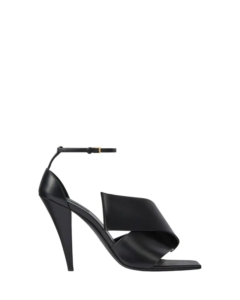Givenchy Twisted Ribbon Leather Sandals