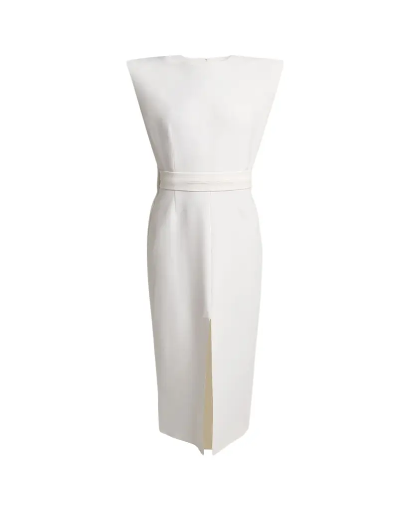 Givenchy Sleeveless Crepe Midi Cape Dress