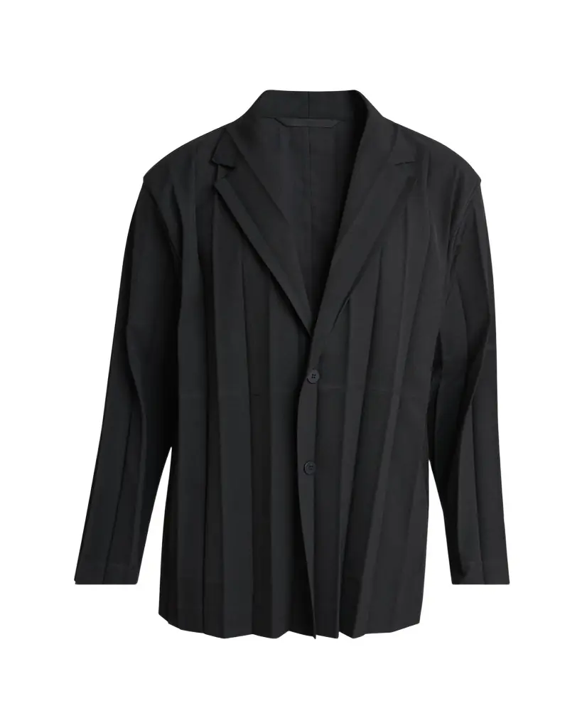 Homme Plisse Issey Miyake Men's Edge Ensemble Pleated Sport Coat