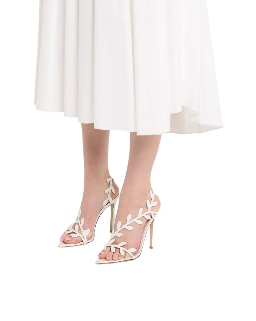 Gianvito Rossi 105mm Flavia Leather Wrap Sandals