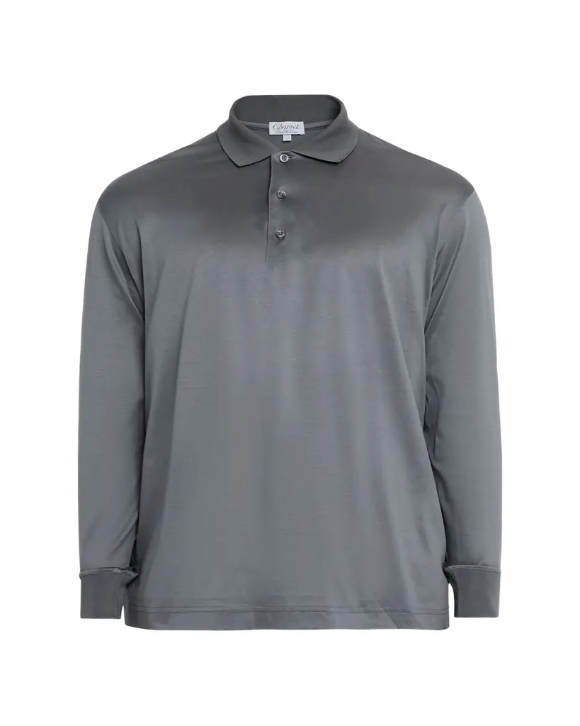 Charvet Men's Cotton Jersey Long-Sleeve Polo Shirt