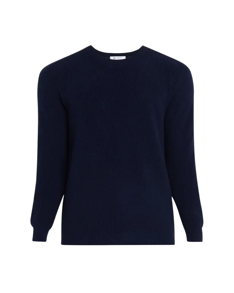 Bergdorf Goodman Men's Cashmere Fisherman Rib Crewneck Sweater