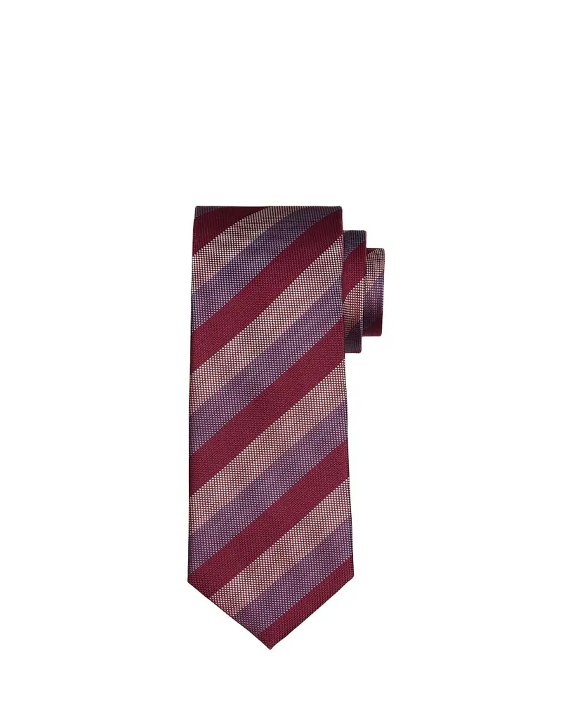 Charvet Men's Micro-Texture Diagonal Stripe Silk Tie