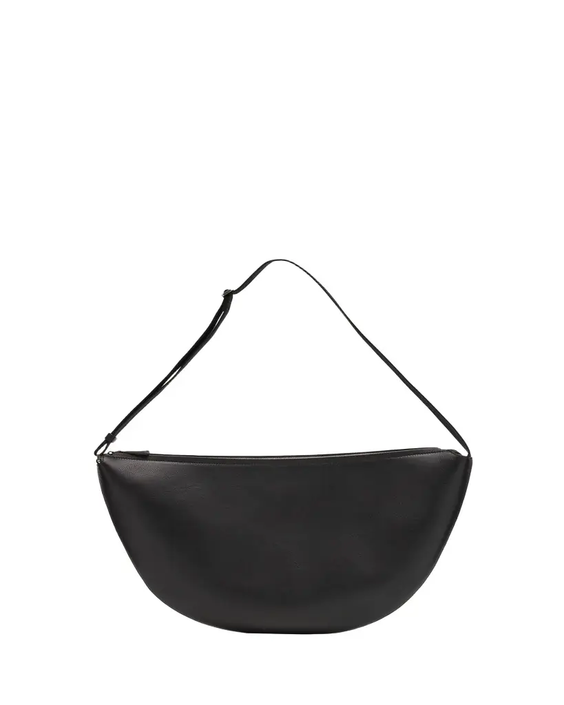 THE ROW Men's Crescent Leather Crossbody Bag