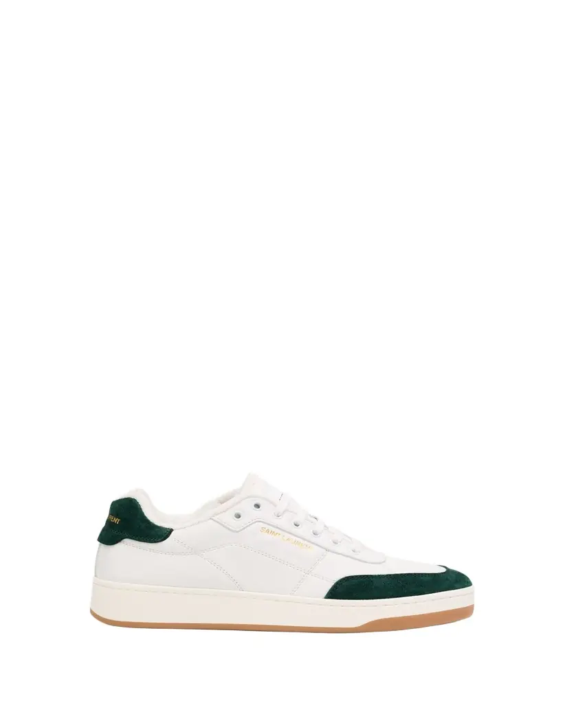Saint Laurent Men's SL61 Leather and Suede Low-Top Sneakers