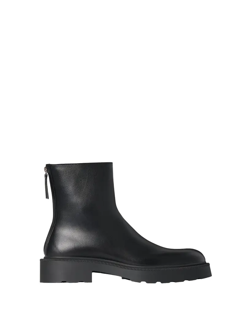 THE ROW Nobilis Leather Ankle Booties - Women's Shoes