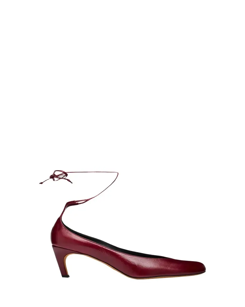 Proenza Schouler Uma Leather Ankle-Tie Pumps