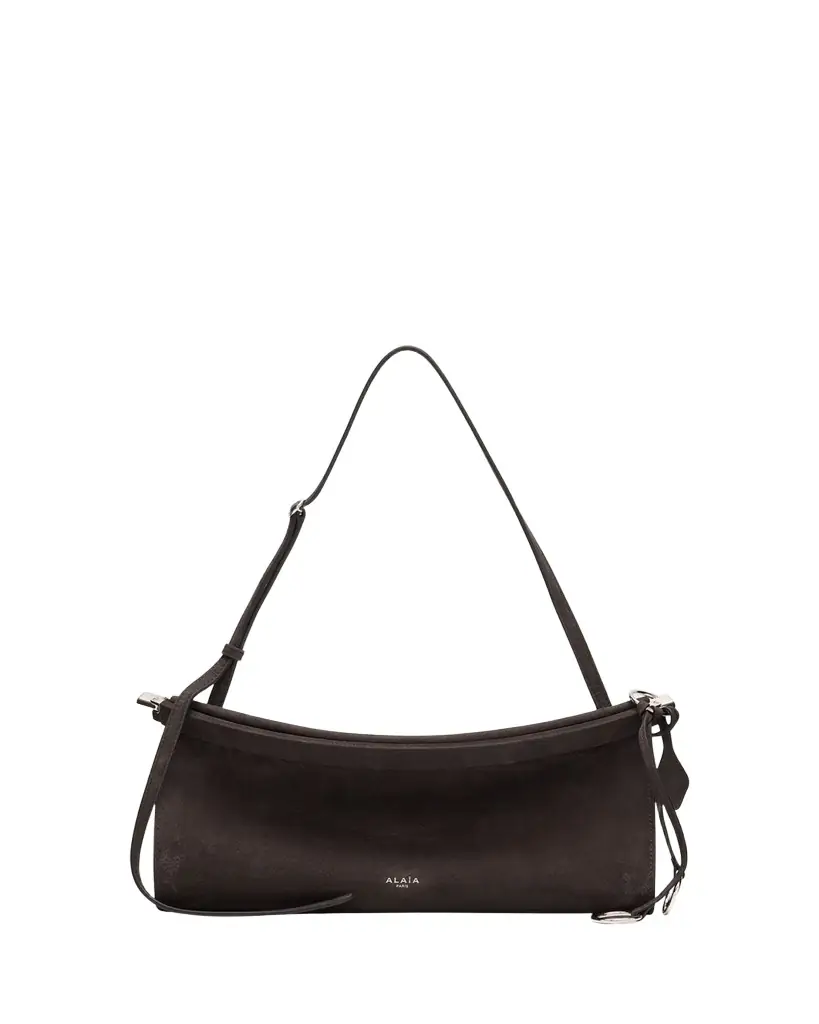 ALAIA Le Click Medium Shoulder Bag in Suede