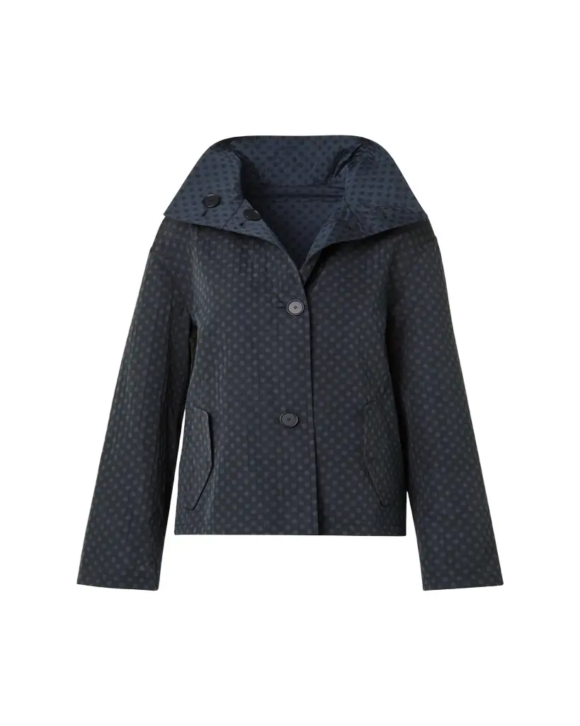 Akris punto Polka-Dot Single-Breasted Jacket