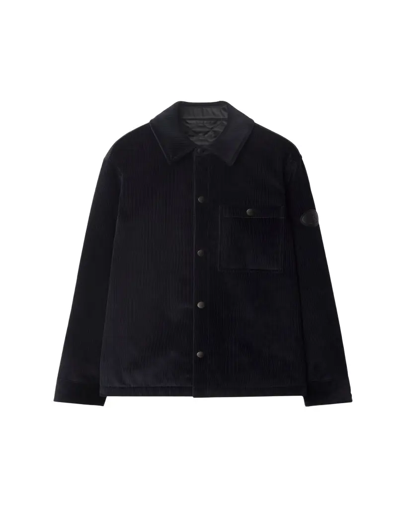 Burberry Men's Corduroy Knight Stamp Chore Jacket