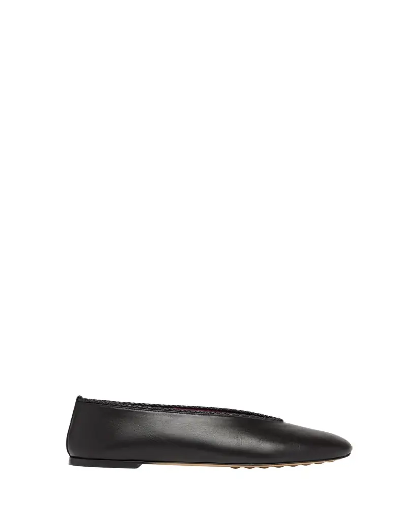Bottega Veneta Lagoon Nappa Leather Ballerina Flats