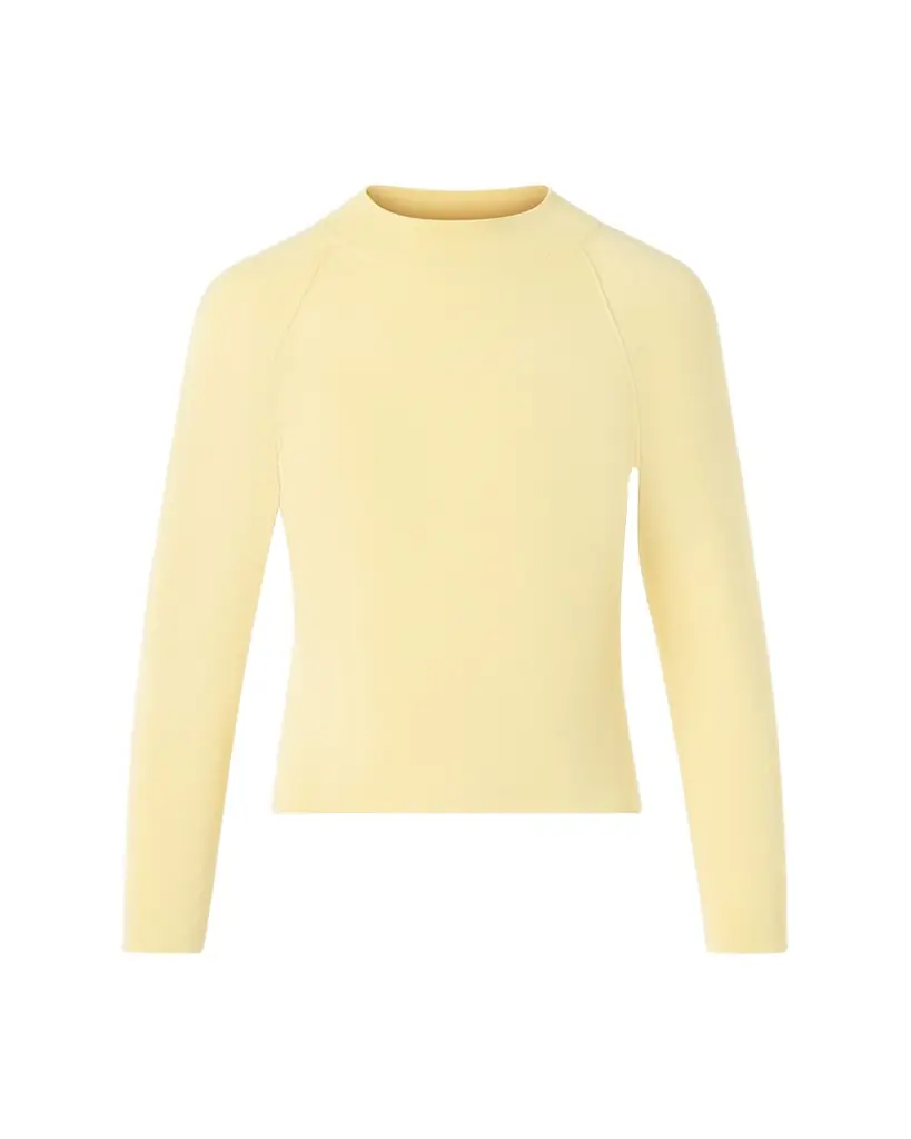 Akris Mock-Neck Cashmere-Silk Raglan-Sleeve Sweater