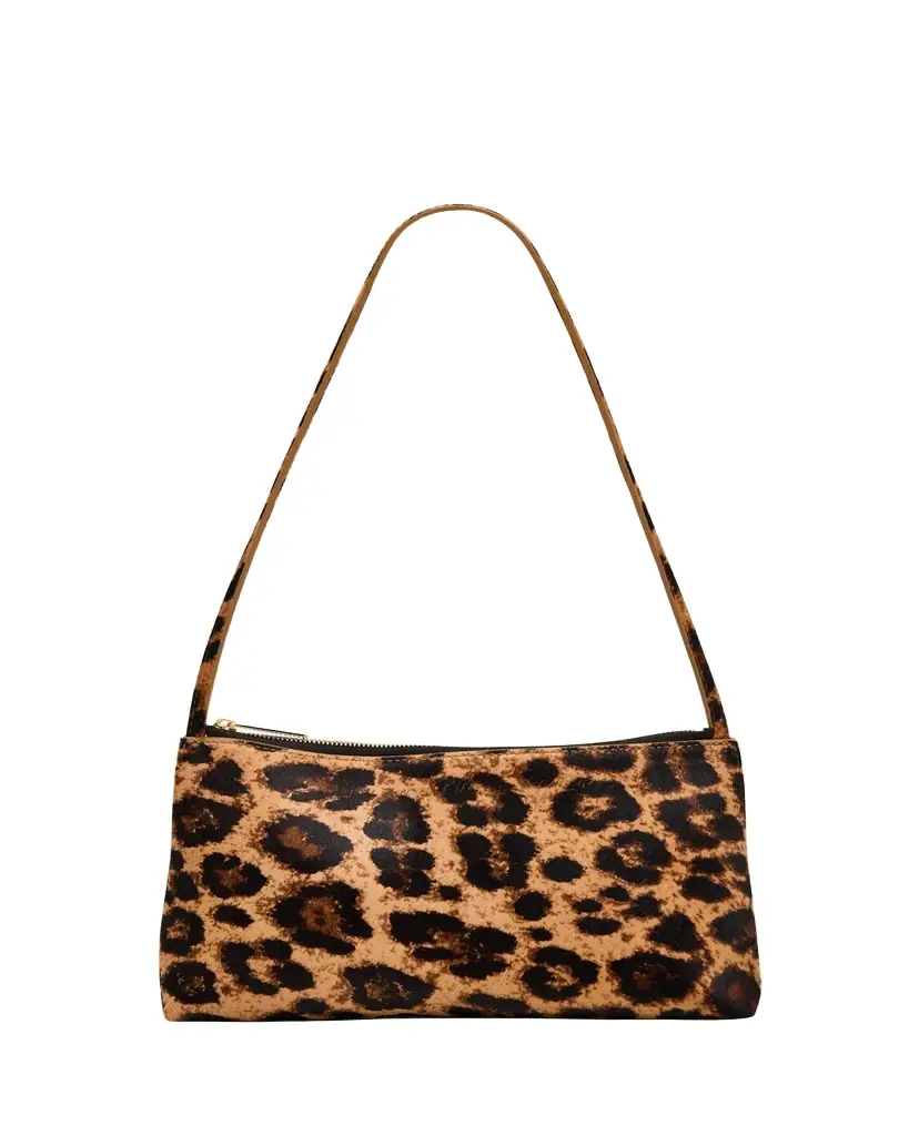 Mansur Gavriel Gaia Animal-Print Calf Hair Shoulder Bag