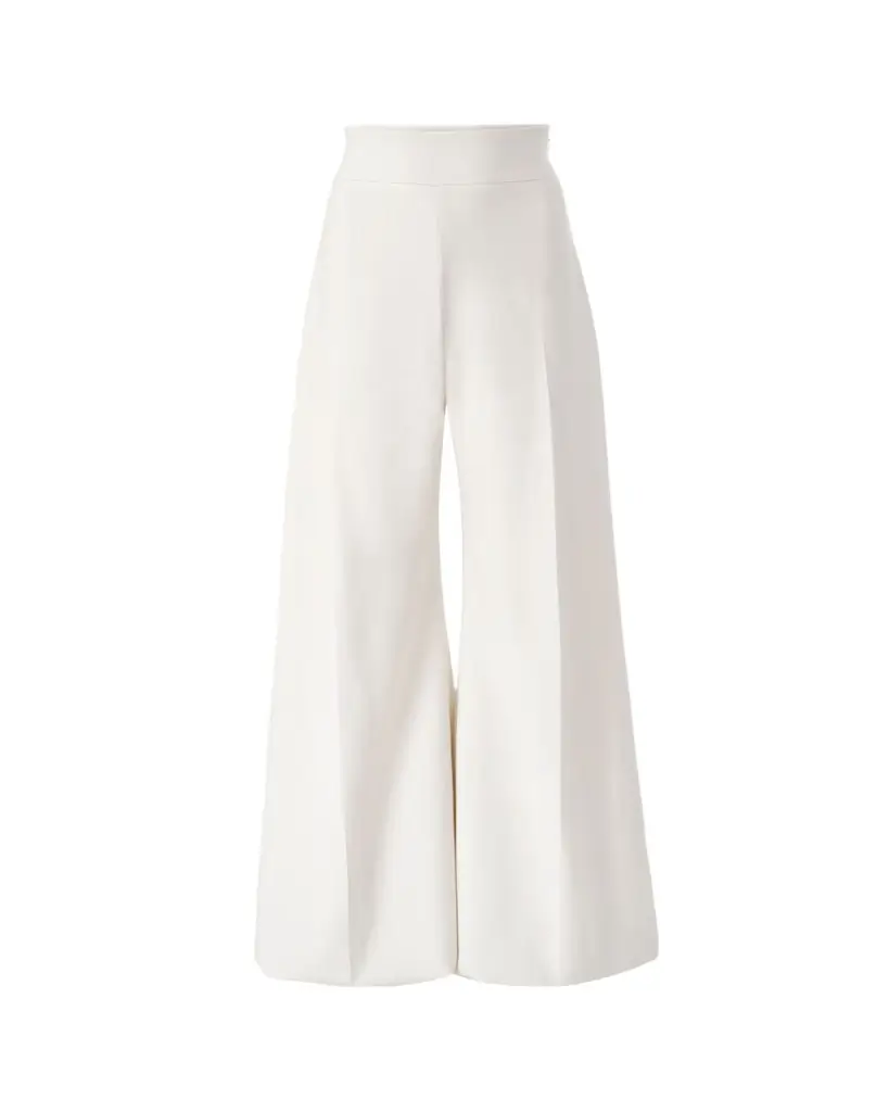 Carolina Herrera Diane High-Rise Wool Wide-Leg Pants