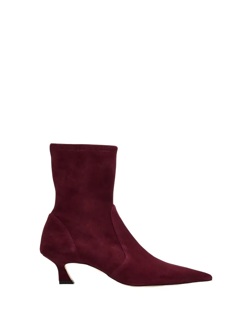 Stuart Weitzman 50mm Vinnie Suede Stretch Booties