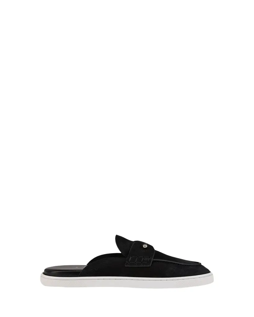 Christian Louboutin Chanme Donna Leather Boat Shoe Mules