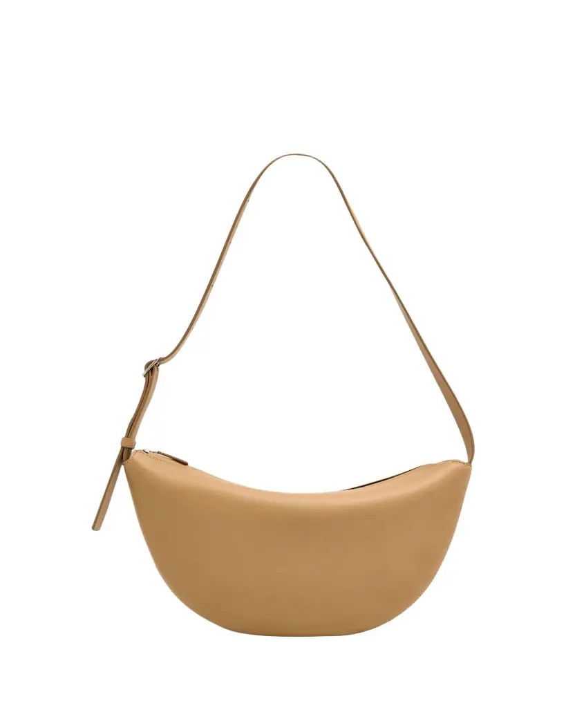 THE ROW Jouvette Crescent Shoulder Bag in Leather