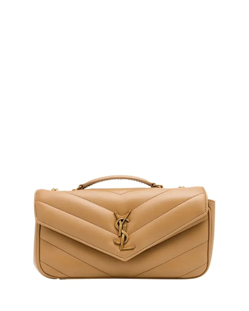 Saint Laurent Loulou Small YSL Shoulder Bag in Quilted Leather - Women's Bags