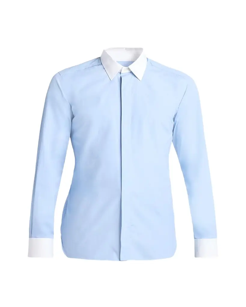 TOM FORD Men's Poplin Contrast-Trim Sport Shirt