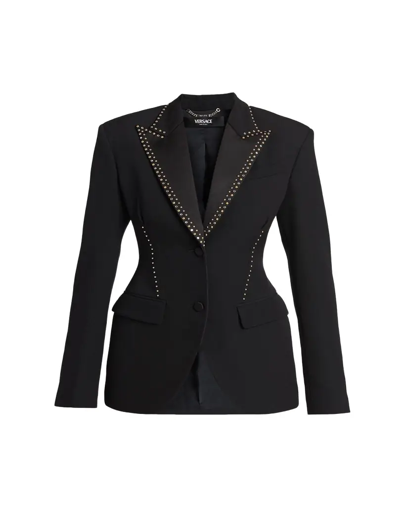 Versace Studded Single-Breasted Jacket